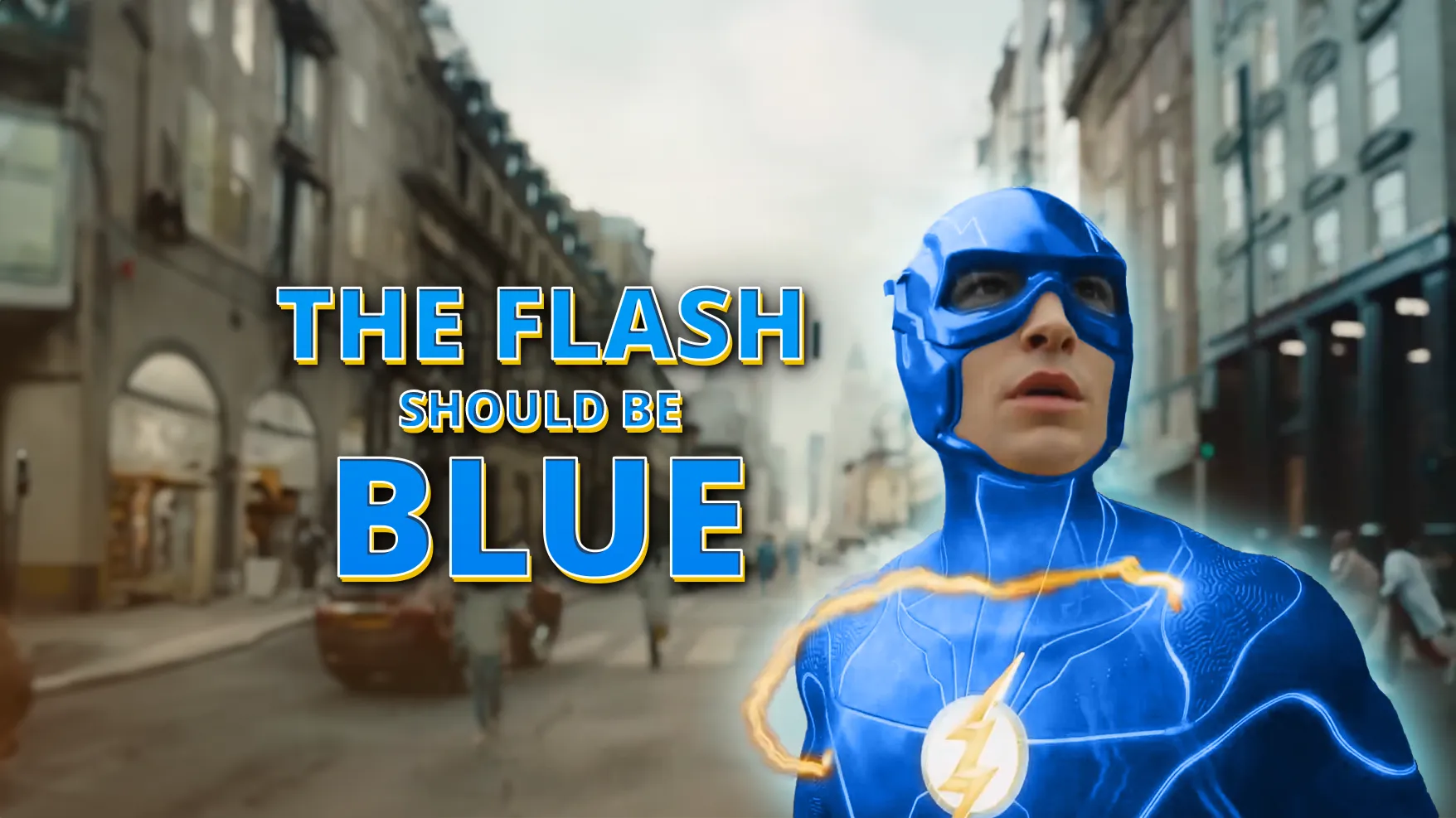 A blue version of The Flash